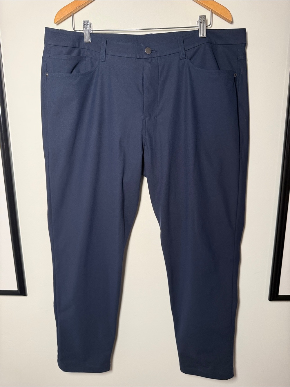 Men’s Lululemon ABC Slim Fit 5-Pocket Pants  (Navy) (Warpstream Fabric)
